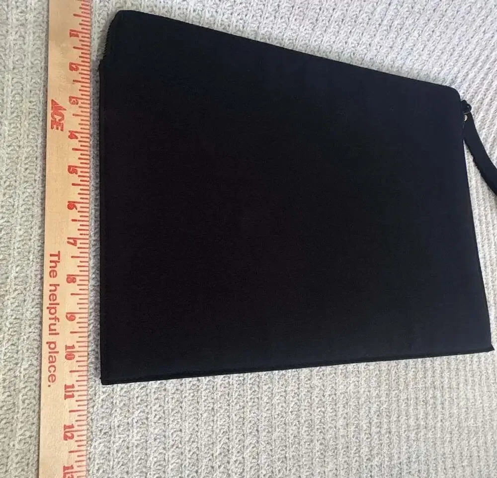 Valentino Black Laptop Case / Pouch with Wrist Strap